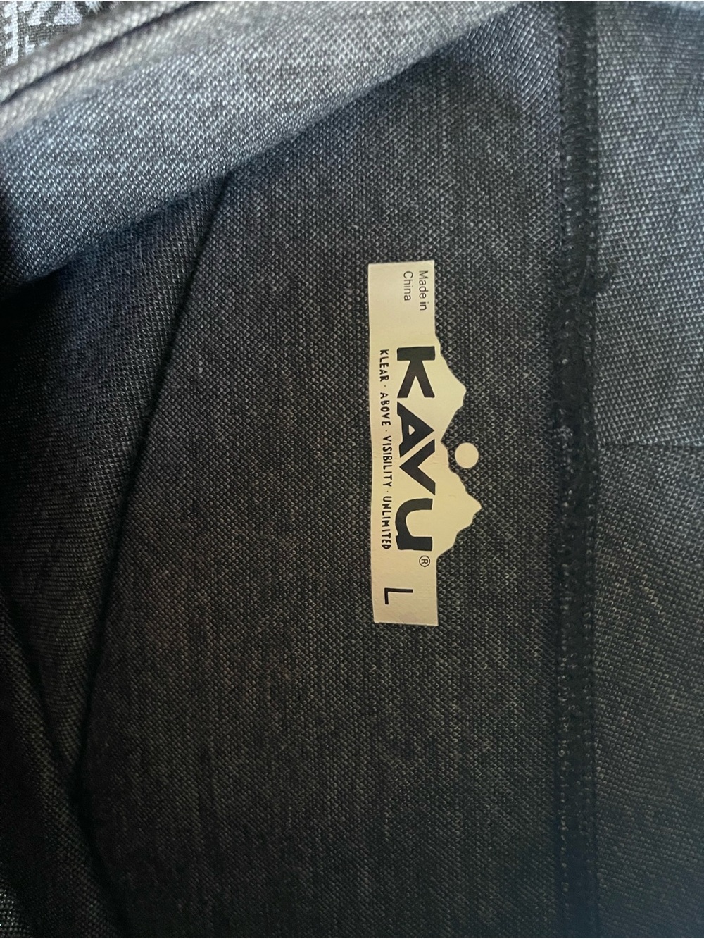 Kavu Black and Gray Patterned A-Line Skirt - Picture 5 of 6